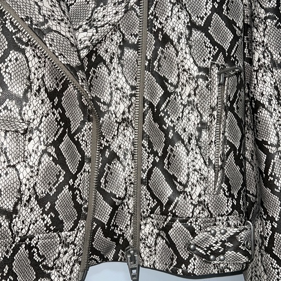 BLANKNYC faux snakeskin moto jacket - Picture 8 of 12